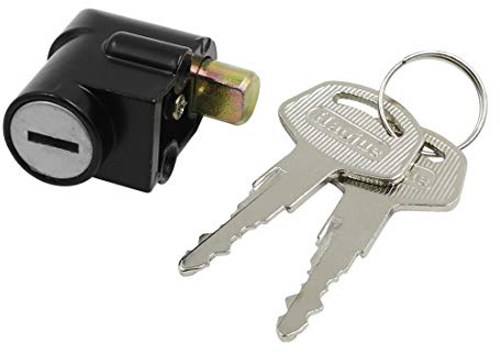 sourcingmap Stainless Steel Motorcycle Steering Lock with Two Keys