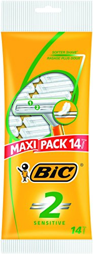 BIC 2 Sensitive Herrenrasierer – 14 Stück