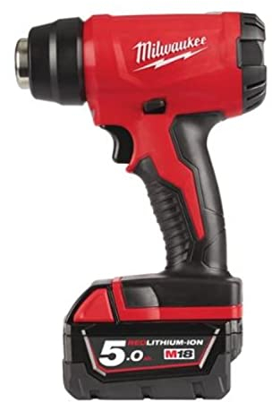 Milwaukee 4933459772 Karšto Oro fenas M18 BHG-502C, 18V 2x5,0Ah, 18 V, Red