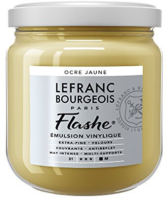 Lefranc Bourgeois Flashe Acrylique Pot 400ml Ocre Jaune
