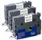 3x XemaX Schwarz auf weiß Etikettenband Kompatibel für Brother Tze-211 Tze-221 Tze-231 6mm 9mm 12mm Kassette Bänder für PT-1010 PT-H107B PT-P300BT PT-D210VP PT-D600VP PT-H105 PT-H100LB