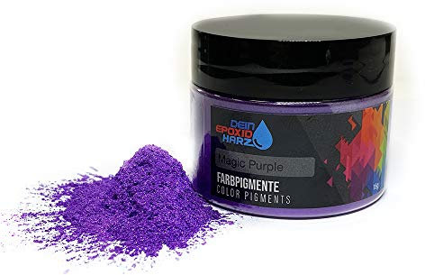 Epoxidharz Farbe | Epoxy-Pigmente | 15g | Perlglanz Metallic Farbpulver Pigment für Epoxidharz, Schmuck, Kunst, Tische, Schmuck, Malerei (Magic Purple)
