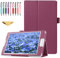 QYiD Coque pour Galaxy Tab 3 8.0 SM-T310 SM-T311, Coque de Protection Folio Stand étui Fonction Sommeil/Réveil pour Samsung Galaxy Tab 3 8.0 Pouces SM-T310/SM-T311, Violet