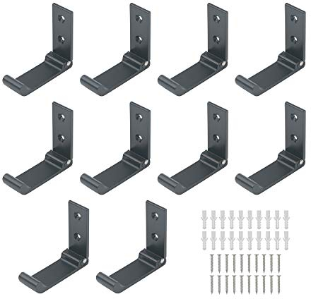 Pxyelec 10 Stück Faltbarer Wandhaken Aluminiumlegierung Einzelwäschehaken Faltbarer Kleiderhaken Kleiderbügel Wandhalterung für Küche Badezimmer Schlafzimmer Wohnzimmer Wandtür Schrank