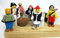 Generic Biegepüppchen Piraten, 6er-Set Mehrfarbig ca. 6x2,5x11cm