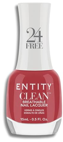 Entity Clean Mauve to the Top - Atmungsaktiver Nagellack, 13 ml, veganer und tierversuchsfreier Nagellack mit Biotin Zusatz von Halal, Nagellack, Rosa
