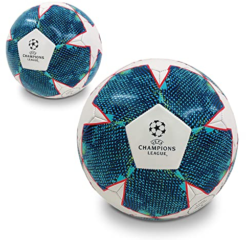 Mondo Toys - Pallone da Calcio Cucito CHAMPIONS LEAGUE - Prodotto Ufficiale - misura 5 - 300 g - 2 colori assortiti - 23003