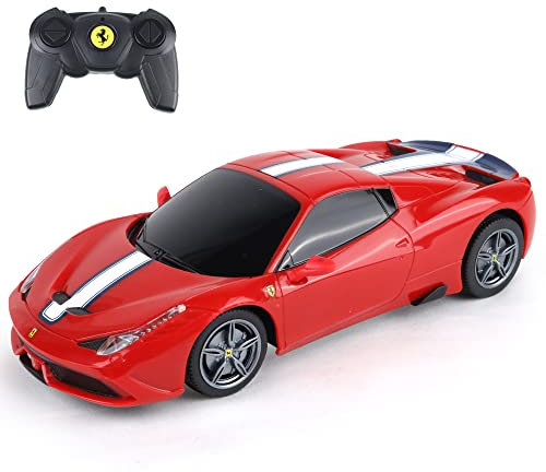 TURBO CHALLENGE - Ferrari 458 Speciale - RC Prestige - 095608 - Voiture Télécommandée - Rouge - 1/24 - Piles Non Incluses - Plastique - À Partir de 6 Ans
