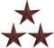 COOZZYHUOR 30 cm (3 Stück) Rot Schwarz Scheune Stern Metall Stern Wanddekoration Amerikanische Flagge Sterne Metall Sterne für draußen oder innen des Hauses, Eisen Texas Metall Stern Rustikal Vintage