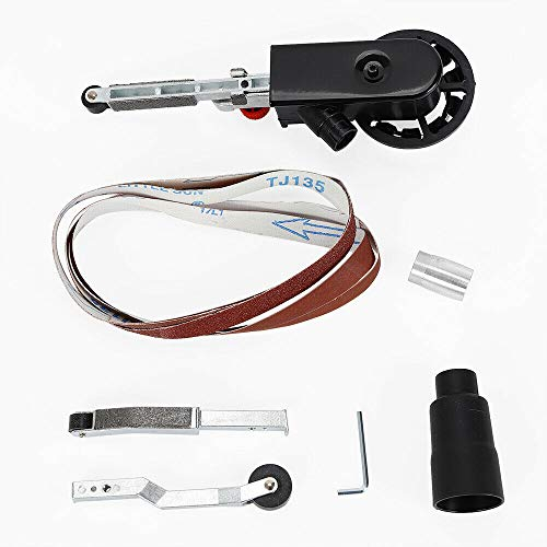 M10 Elektrofeile Bandschleifer Bandschleifer 800W Elektrofeile Bandschleifer Fingerfeile Bandschleifer für 4'' / 100mm Elektro-Winkelschleifer mit M10 Gewindespindel