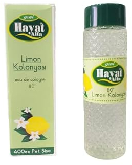Limon Kolonyasi - 400ml - 3 Stück, Eau de Cologne Limon, Zitronenduft, Erfrischend, Hautpflege, Duftwasser, Relax, Refreshed