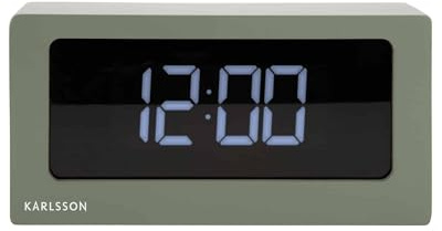 Karlsson Tischuhr LED in Box Jungle Green