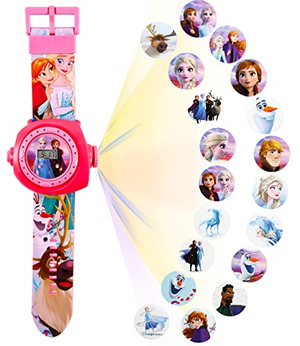 Niumowang Elektronische Armbanduhr für Kinder, Cartoon Uhr, Projektor Uhr, Einstellbare Digitale Projektionsuhr, 20 Bilder, für Kinder Kleinkind 3-12 Jahre alt (C)