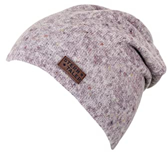 Sterntaler Baby - Mädchen Strickmütze Baby Beanie Mütze Strickoptik, Lila, 51