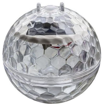 Outdoor Solar LED Floating Light Garden Pond Pool Lamp Rotating RGB Color Change (Warm White)