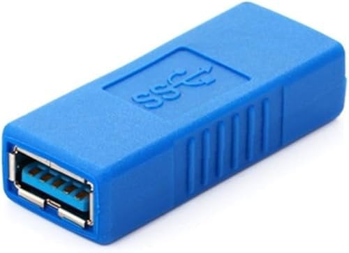 USB 3.0 A Female to A Female Converter Joiner Coupler | USB 3.0 Extension Adapter | USB female to female connector | USB 3.0 Type A Female to Female Plug Adapter Extension Connector Coupler.