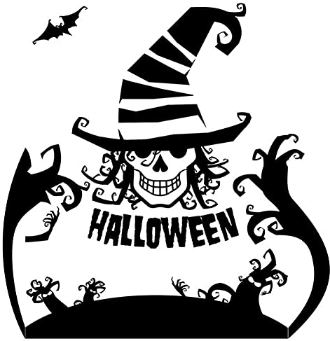 MINGZHE Wandaufkleber 22,44 X 24,40 Zoll Wandaufkleber Wanddekoration Halloween-Clown-Aufkleber Wandaufkleber Wandbilder Wohnzimmer Schlafzimmer Hintergrund Wanddekorativer Aufkleber