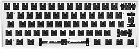 Sharkoon SKILLER SGK50 S4 Barebone ISO, weiß, 60% Layout, Hot-Swap Schaltertechnologie