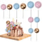 120PCS Runde Kugel Kuchendekorationen, Cake Topper Kugeln, Round Ball Cake Toppers, Kuchenstocher Schaumstoffkugeln, Tortendeko Kugeln für Geburtstag Hochzeit Jubiläum Babydusche Party(D)