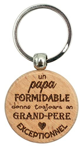 Ernestine - Porte-clés Papi exceptionnel - annonce grossesse et naissance - cadeau fête des grands-pères et fête des pères - porte clefs personnalisé - cadeau papy anniversaire Noël naissance