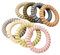 Elastischen Haarband 8Pcs Glänzendes Doppelsträngiges Telefonkabel-Haarband-Stirnband Elastisches Pferdeschwanz-Haarband Gummiband-Kopfbedeckung