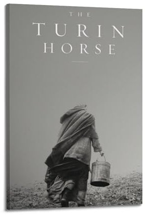 klouds Filmposter The Turin Pferd, dekoratives Gemälde, Leinwand, Schlafzimmer, Kunst, Wohnzimmerdekoration, modernes ästhetisches Poster, 30 x 45 cm, Rahmenstil