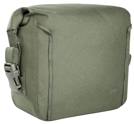 Tasmanian Tiger TT Tac Pouch 1 WP Gepolsterte, wasserfeste Rucksack-Zusatztasche mit Molle-System für Kamera-Ausrüstung, Objektive, Elektronik; Oliv
