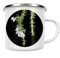 artboxONE Emaille Tasse Botanische Serie Rosmarin Kräuter von Wundertüte - Emaille Becher Natur