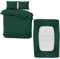 MOONLIGHT20015 Double Bedding Set 4 Piece Duvet Cover Fitted Sheet with Pillow cases Soft Brushed Microfiber Duvet Cover sets Emerald
