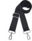 Xundefeng 3.8cm Schwarz Breiter Taschengurt Verstellbarer Schultergurt für Taschen Taschengurte zum Wechseln Schulterriemen - Silber Clip