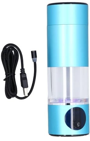 Generador de agua de hidrógeno, 5 minutos 2000ppb 10 minutos 5000ppb generador de agua de hidrógeno botella, 230ml recargable portátil ionizador de agua de hidrógeno