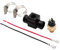 QSTDGVPW Lüfter Thermostat Temperaturschalter, Robuster Temperaturschalter, Kühler Set für 125–450 Motorräder, Schwarz