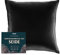 DREAMZIE Seidenkissenbezug 40x40 cm für Haar und Haut, Kissenbezüge Seide 19 Momme (Schwarz, 1 Stück)