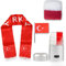 Sonia Originelli Fanset Fanartikel Fanschal Schweißband Fanschminke Schminkstft Fahne Flagge Farbe: Türkei