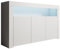 MB Muebles Bonitos, Credenza Stile Moderno Aker, Melamina Opaca, Bianco, 155x91.5x37cm