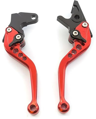 FEILIVCI Bremshebel Für Aprilia SX125 SX 125 2021 Motorrad Kurzer Langer Verstellbarer Bremskupplungshebel(Red 147mm)