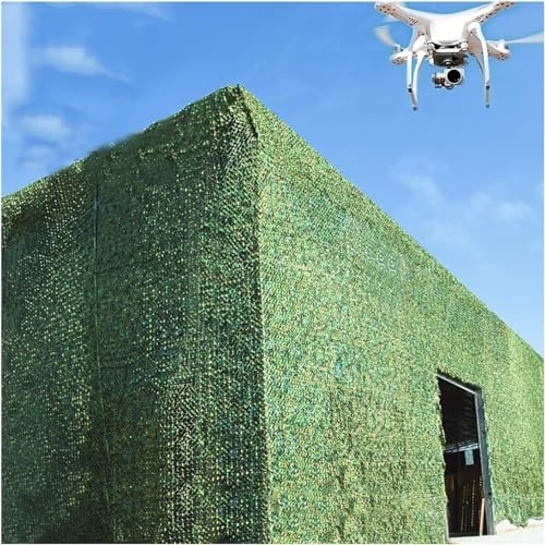ININOSNP Woodland Camouflage Mesh, Schattennetz for den Außenbereich, Schattennetz for die Terrasse, dekoratives Innennetz for Camping, Militär, Jagd, Camouflage Mesh(20 * 20m(65.62 * 65.62ft))