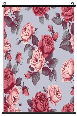 Hängende Gemälde, rote Rosen, Blumenmuster, Poster, hängende Gemälde, Wandposter, hängende Gemälde