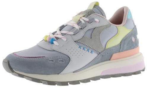 victoria Sneaker Luna Nylon & Farbige & Veloursleder Einsätzen & Profilierte Sohle 1156111 für Damen Azul 37