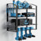 COWISH Power Tool Organizer, 4 Drill Holder Wall Mounted, Garage Tool Organizer and Storage Rack with Screwdriver Holder, 4 Layer Cordless Drill Holder with Black Color