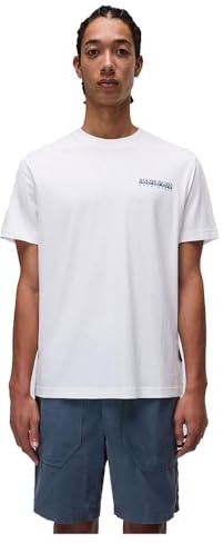 Napapijri Herren Sovana Grafik T-Shirt, White Heron, M