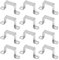 GBACHOOSE 12 Stück Rohrschelle aus Edelstahl 40x40MM, Vierkantrohrschelle, Rohrschellen 40mm für Halterungen, Stützschlitze