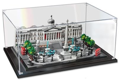 Acryl Schaukasten Vitrine Kompatibel Mit Le-go 21045 Trafalgar Square Modell,Transparente Vitrine Schaukasten Staubdicht Showcase Display Case (Ohne Modell Kit) 2mm