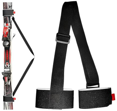 XOXVURI 1 Stück Adjustable Snowboard Shoulder Strap Shoulder Ski Holder Nylon Ski Strap Ski Tragegurt Universal Adjustable Ski Carry Strap Waterproof Ski Carry Strap For Easy Carrying