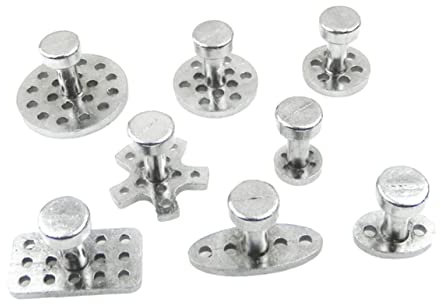 Amosfun 8Stücke Zinklegierung Dellenreparatur Set Teiliges Werkzeug Für Auto Dellen Selbstentfernende Gummisauger Mit Dichtungen Für Verschiedene Dellenarten