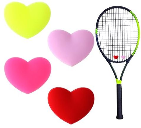 QfwdfcTrenz 4 Stück Dämpfe Tennisschläger Stoßdämpfer Schläger Tennis Dämpfer Silikon Schläger Vibration Saitendämpfung Stoßdämpfung Tennis Stopper Vibrationsdämpfer für Tennisspieler