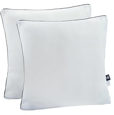 Makimoo Kopfkissen 2er Set (60 x 60 cm), Antimilben und antibakteriell Schlafkissen, Polyester Innenkissen Füllkissen for Sofakissen Zierkissen, Mikrofasern, super weich Kissen