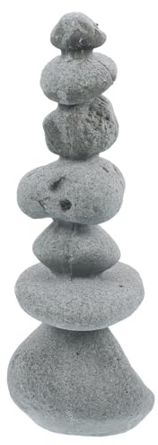 Lurrose Gartensteine Dekorative Zen Steine Für Outdoor Mikro Landschaft Gartendekoration Blumendeko Realistische Steingarten Ornamente Für Blumenpflanzen und Aquarium