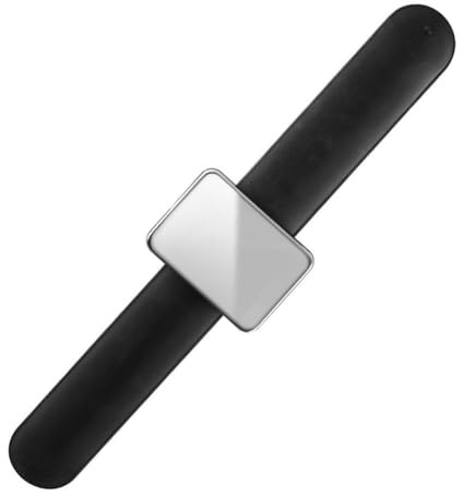 Violiica LUYA Magnetisches Armband Pin Halter für Nähen, Angeln und DIY Handwerk mit Abnehmbarem Kissen, Schwarz und Silber, 24 x 5,5 cm