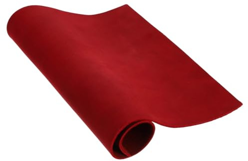 sourcing map Genuine Leather Sheet 7.9 x 11.8 Retro Dark Wine Red | Cowhide Full Grain Leather Pieces,Pre Cut Sheets for Crafting,Sewing,Tooling,Sheath Making